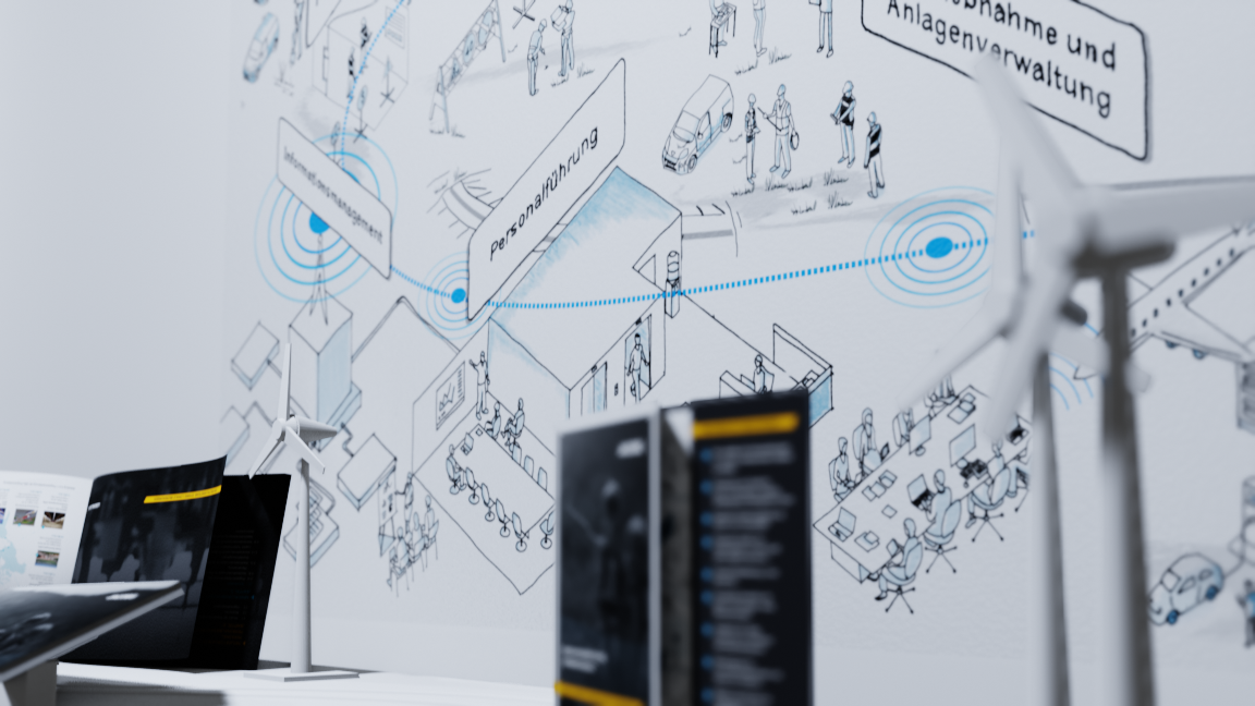 Example print and display product mockup