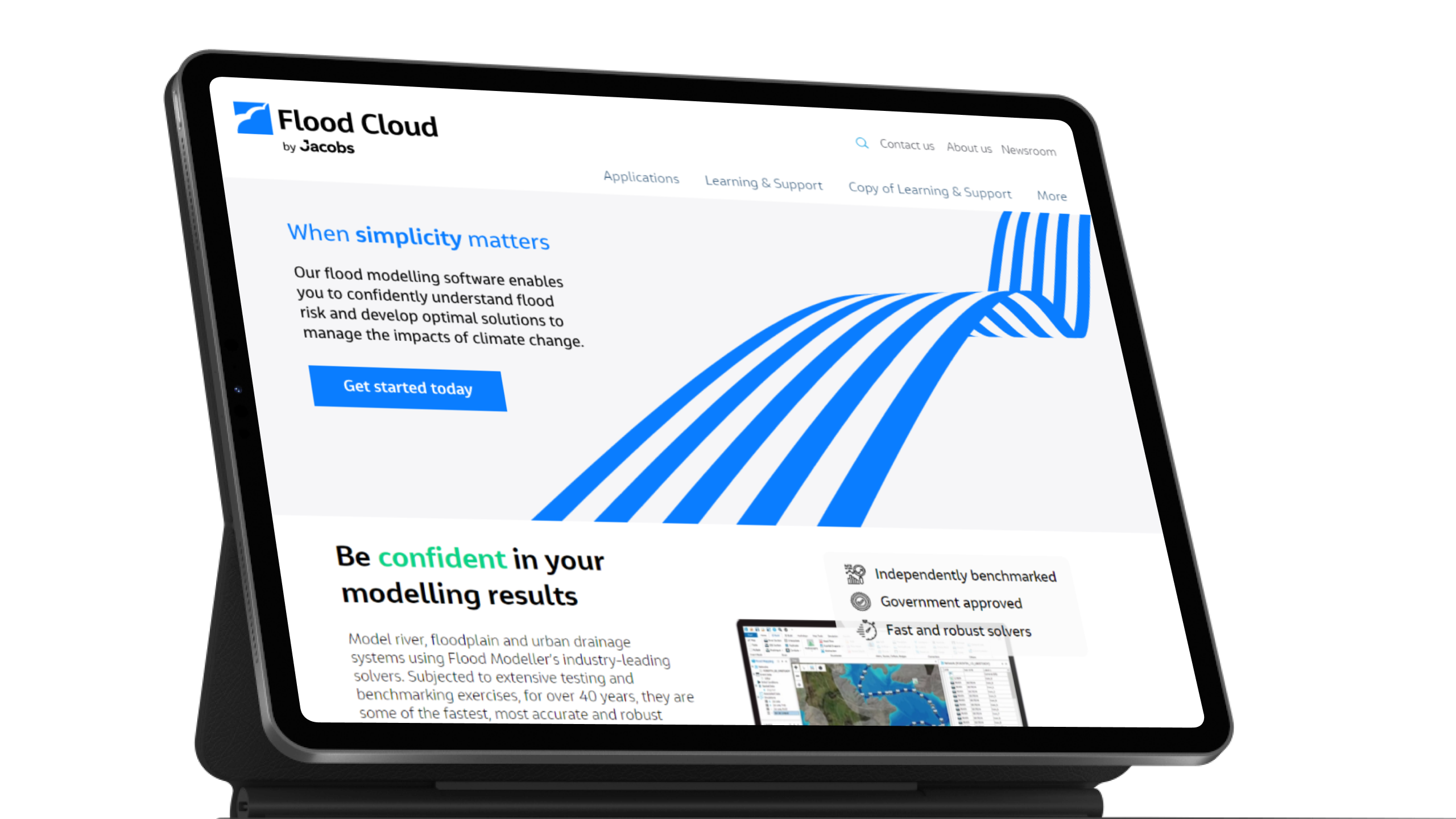 Flood Cloud using new brand assets